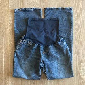 Indigo Blue Flare Maternity Jeans